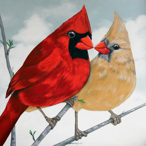 Mr and Mrs Cardinal van Ilaamen Pelshaw, Schilderij te koop op Singulart