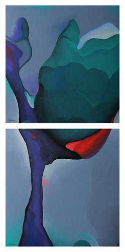 Rose Diptych di Ilaamen Pelshaw, Digitale in vendita su Singulart