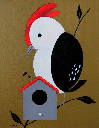 Pájaro Carpintero by Ilaamen Pelshaw, Painting for Sale on Singulart
