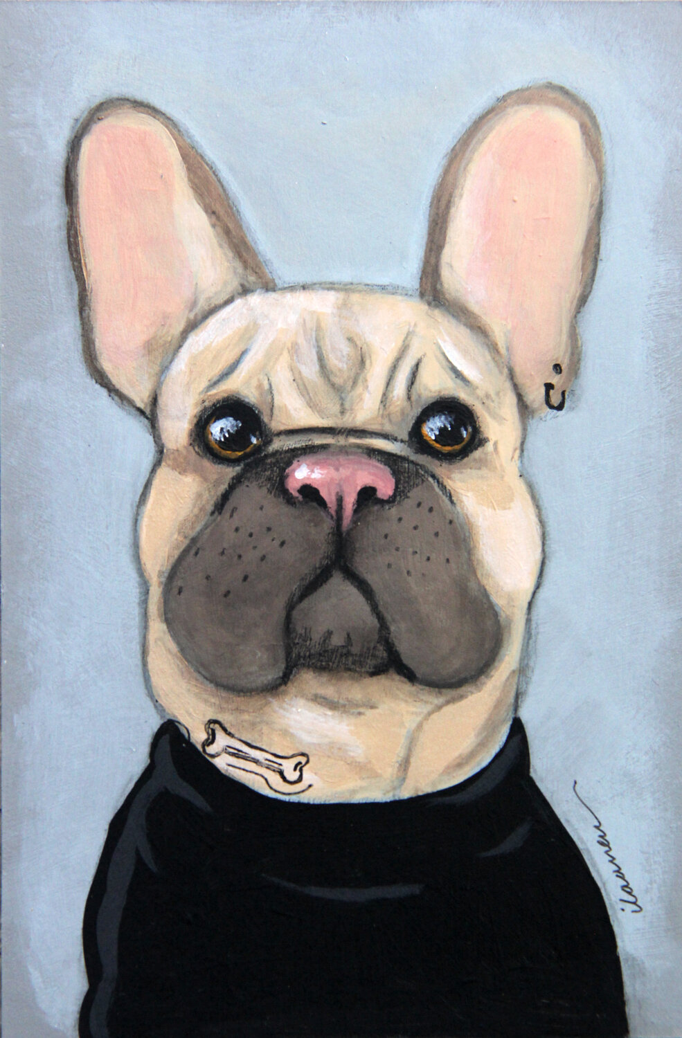 Tiny Dog with a Bone Tattoo Ilaamen Pelshaw