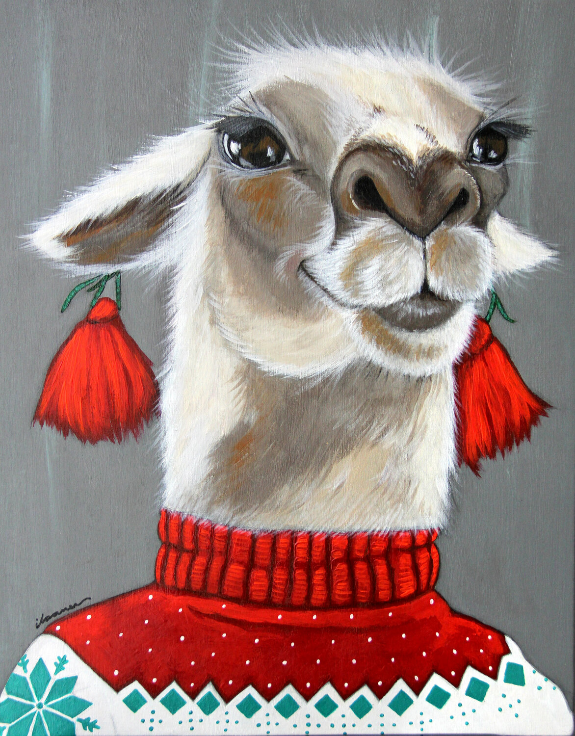 Festive Llama Ilaamen Pelshaw