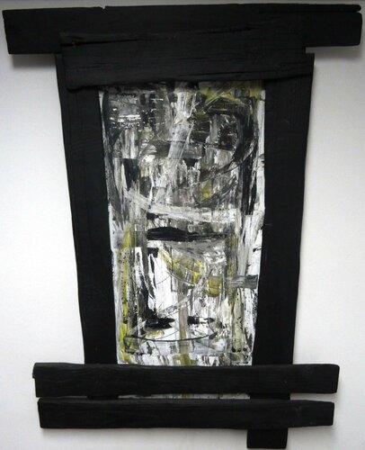 "BLACK FRAME" by Mateo Kos, Painting for Sale on Singulart