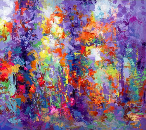 Abstract Landscape Painting van Leon Devenice, Schilderij te koop op Singulart