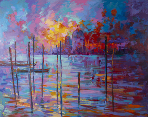 Venice Painting di Leon Devenice, Pittura in vendita su Singulart