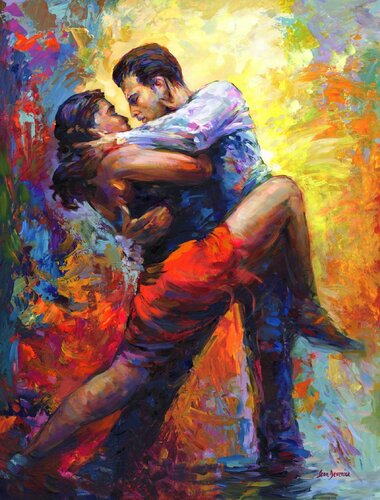 Tango van Leon Devenice, Schilderij te koop op Singulart