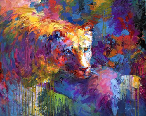 Leopard di Leon Devenice, Pittura in vendita su Singulart