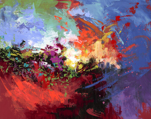 Enigmatic Horizon van Leon Devenice, Schilderij te koop op Singulart