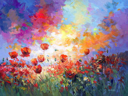 Embrace of Passion di Leon Devenice, Pittura in vendita su Singulart