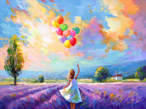 The Urge to Fly di Leon Devenice, Pittura in vendita su Singulart