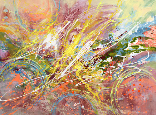 Cosmic Rhythm di Leon Devenice, Pittura in vendita su Singulart