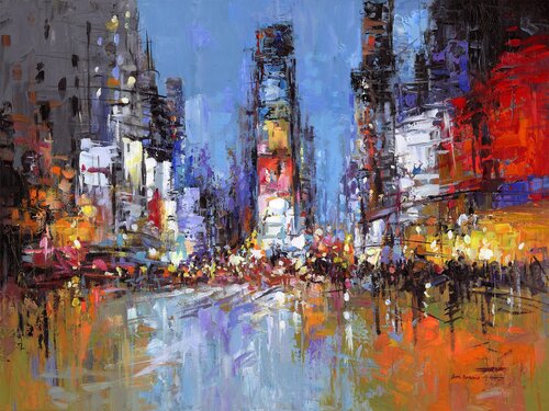 New York City Impressions II di Leon Devenice, Pittura in vendita su Singulart