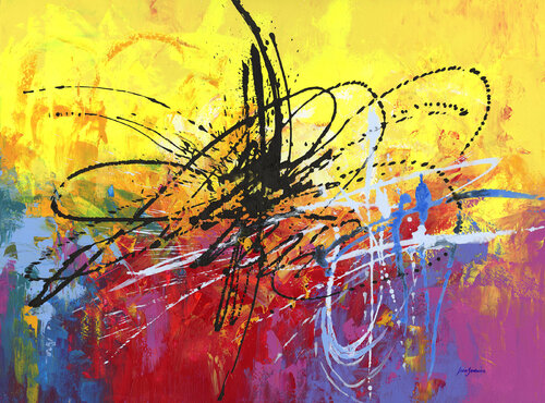 Solar Pulse II di Leon Devenice, Pittura in vendita su Singulart