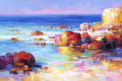 Romantic Seascape Impressions di Leon Devenice, Pittura in vendita su Singulart
