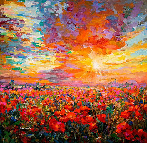 The promise of love van Leon Devenice, Schilderij te koop op Singulart