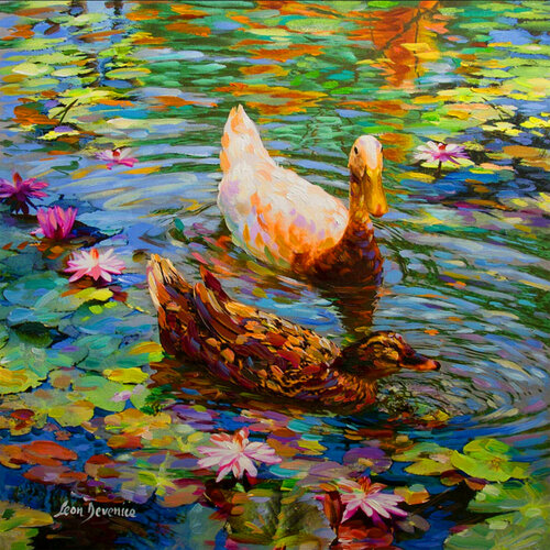 Colorful Wishes van Leon Devenice, Schilderij te koop op Singulart