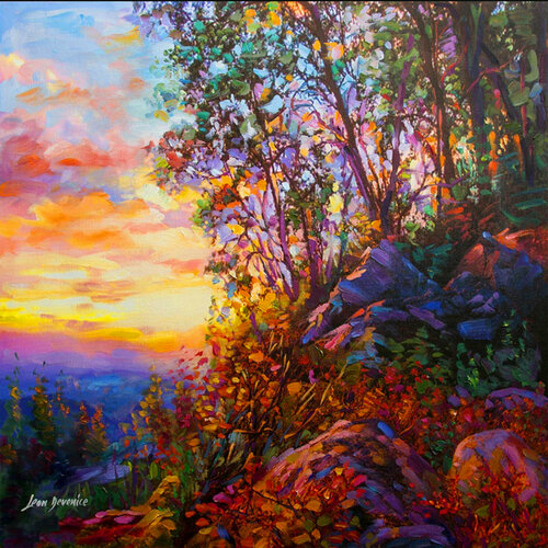 Evening Shade van Leon Devenice, Schilderij te koop op Singulart