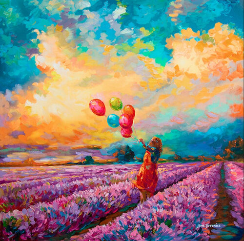 The Urge to Fly di Leon Devenice, Pittura in vendita su Singulart
