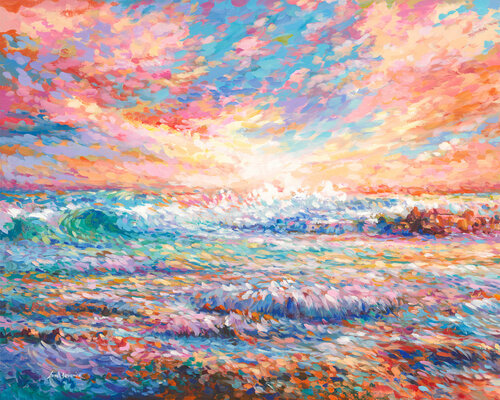 Memories in California II di Leon Devenice, Pittura in vendita su Singulart