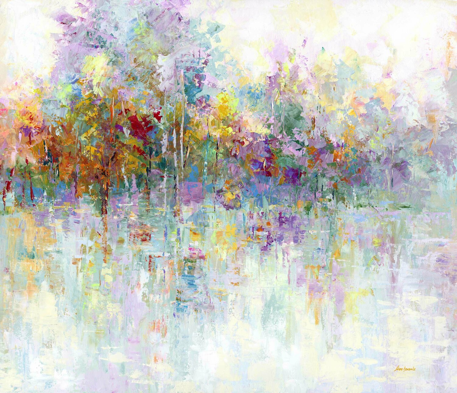 Abstract Landscape Painting Leon Devenice