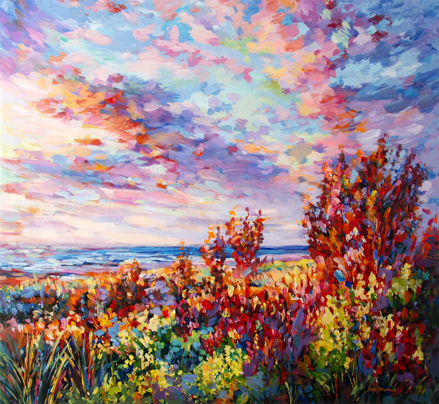 Landscape painting Leon Devenice