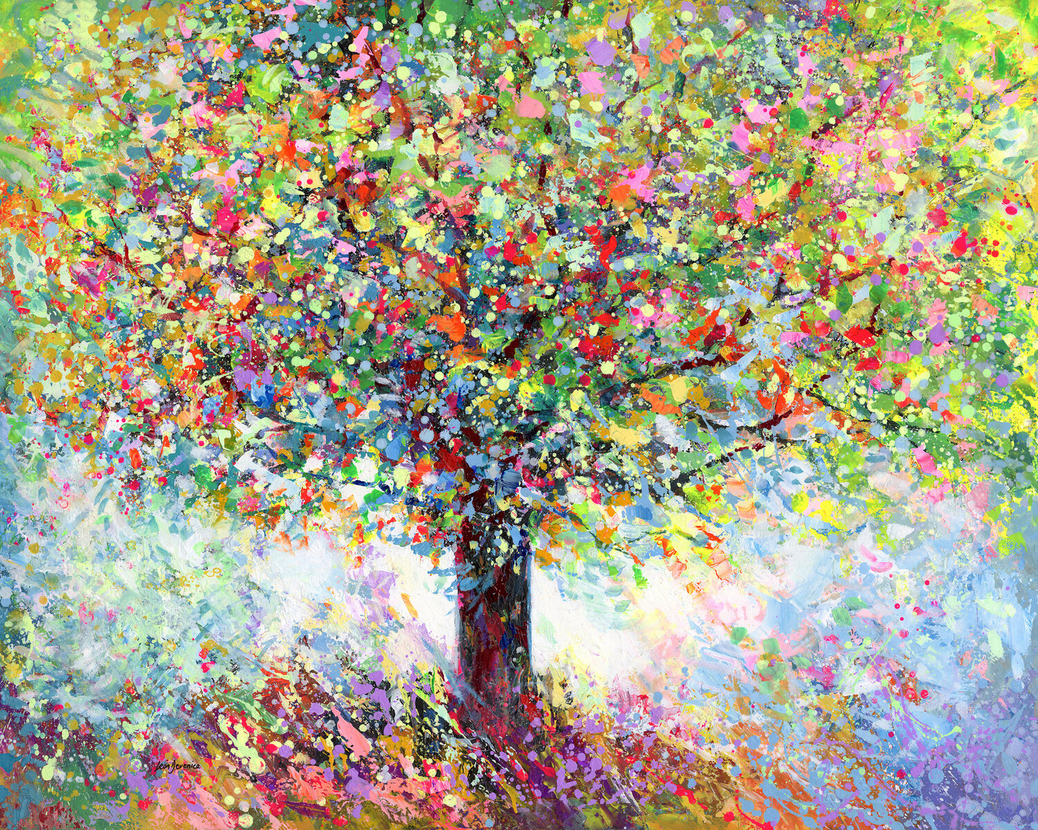 Colorful Tree of Life Abstract Leon Devenice