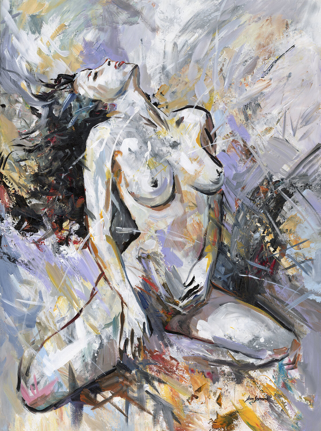 Abstract nude woman Leon Devenice