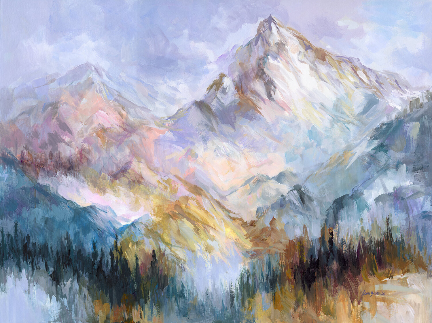 Colorful Mountain Impressions Leon Devenice