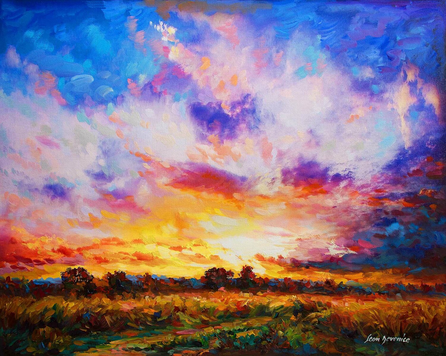 Inner Horizon — oil painting on canvas by Leon Devenice Leon Devenice Originalgemälde zu verkaufen