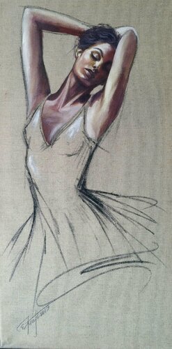 "Before performance II" von Elena Kraft, Malerei kaufen auf Singulart