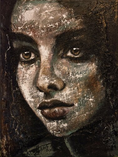 "PETITE GIRL" von Elena Kraft, Malerei kaufen auf Singulart