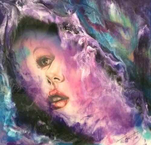 "MILKY WAY" van Elena Kraft, Schilderij te koop op Singulart