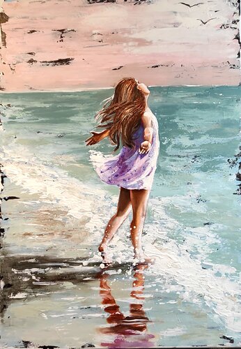 "LIKE A SEAGULL" par Elena Kraft, Peinture en vente sur Singulart