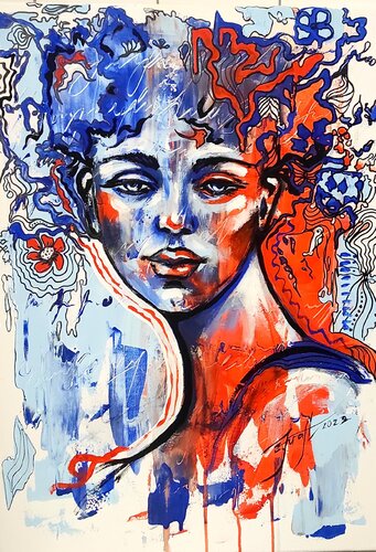 "Сhloe" di Elena Kraft, Pittura in vendita su Singulart