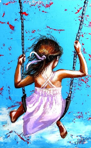 "Winged Swing" by Elena Kraft, 絵画 for Sale on Singulart