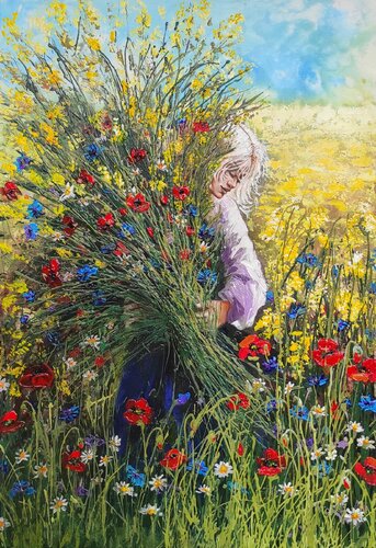 "BUNCH OF HAPPINESS" par Elena Kraft, Peinture en vente sur Singulart