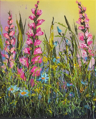 "FLOWERS MOOD II" di Elena Kraft, Pittura in vendita su Singulart