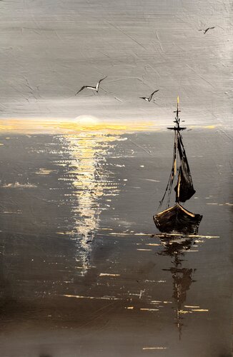 "When the Light Comes" par Elena Kraft, Peinture en vente sur Singulart
