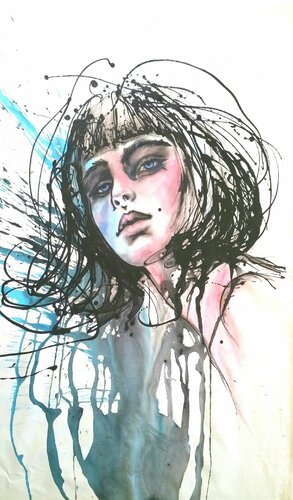 "Cleo" van Elena Kraft, Schilderij te koop op Singulart