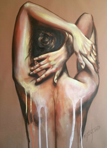 "BEAUTIFUL BACK I "" par Elena Kraft, Peinture en vente sur Singulart