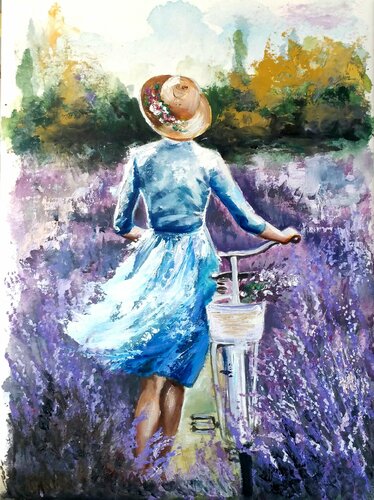 " PROVENCE SUMMER" di Elena Kraft, Pittura in vendita su Singulart