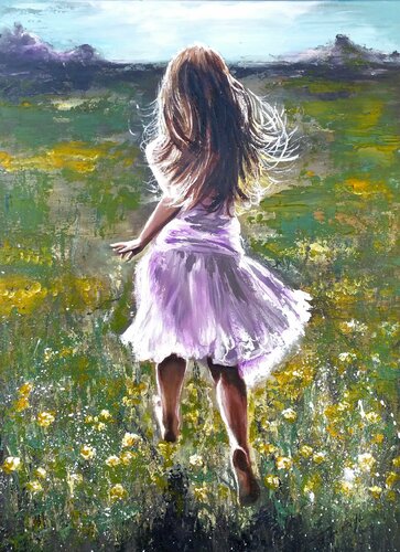 "WEIGHTLESS" di Elena Kraft, Pittura in vendita su Singulart