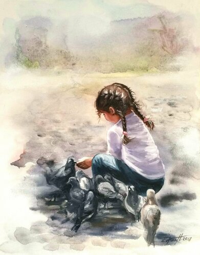 "BIG HEART" di Elena Kraft, Pittura in vendita su Singulart