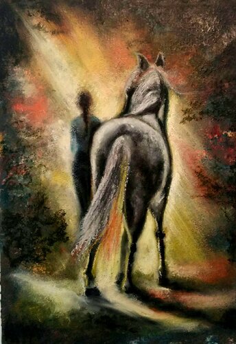 "TWO DIANAS" von Elena Kraft, Malerei kaufen auf Singulart