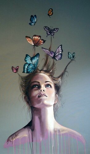 "Flying connection III" von Elena Kraft, Malerei kaufen auf Singulart