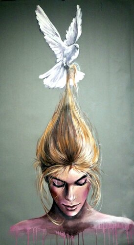 "Flying connection IV" von Elena Kraft, Malerei kaufen auf Singulart