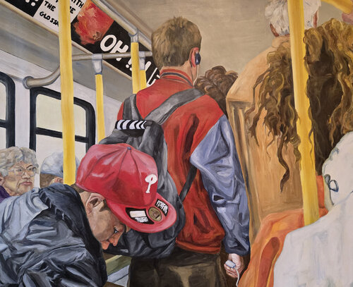 IN THE BUS by Jupiterfab, Painting for Sale on Singulart