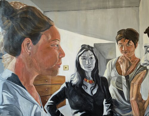 Il confronto par Jupiterfab, Peinture en vente sur Singulart