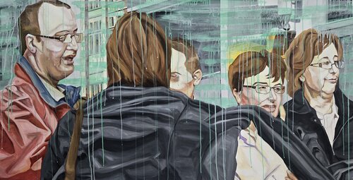 The gathering by Jupiterfab, Painting for Sale on Singulart