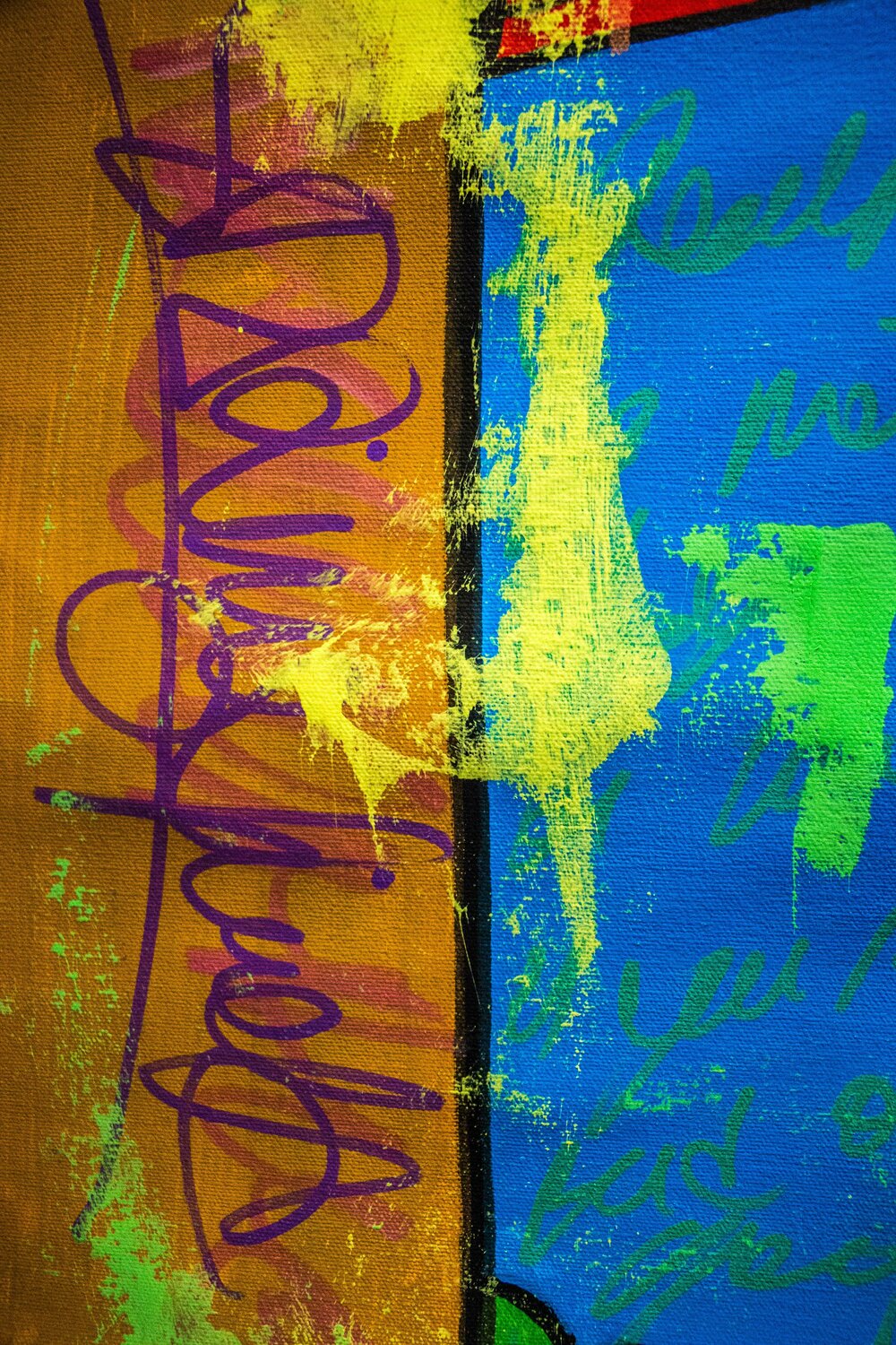 A Kiss Can Change Everything door Wojtek Babski (2022) : Schilderij Acryl,  Collage op Canvas - Singulart, image size:1000x1500