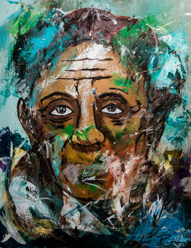 Picasso Inspiration Portrait by Carlos Pun van Carlos Pun, Schilderij te koop op Singulart